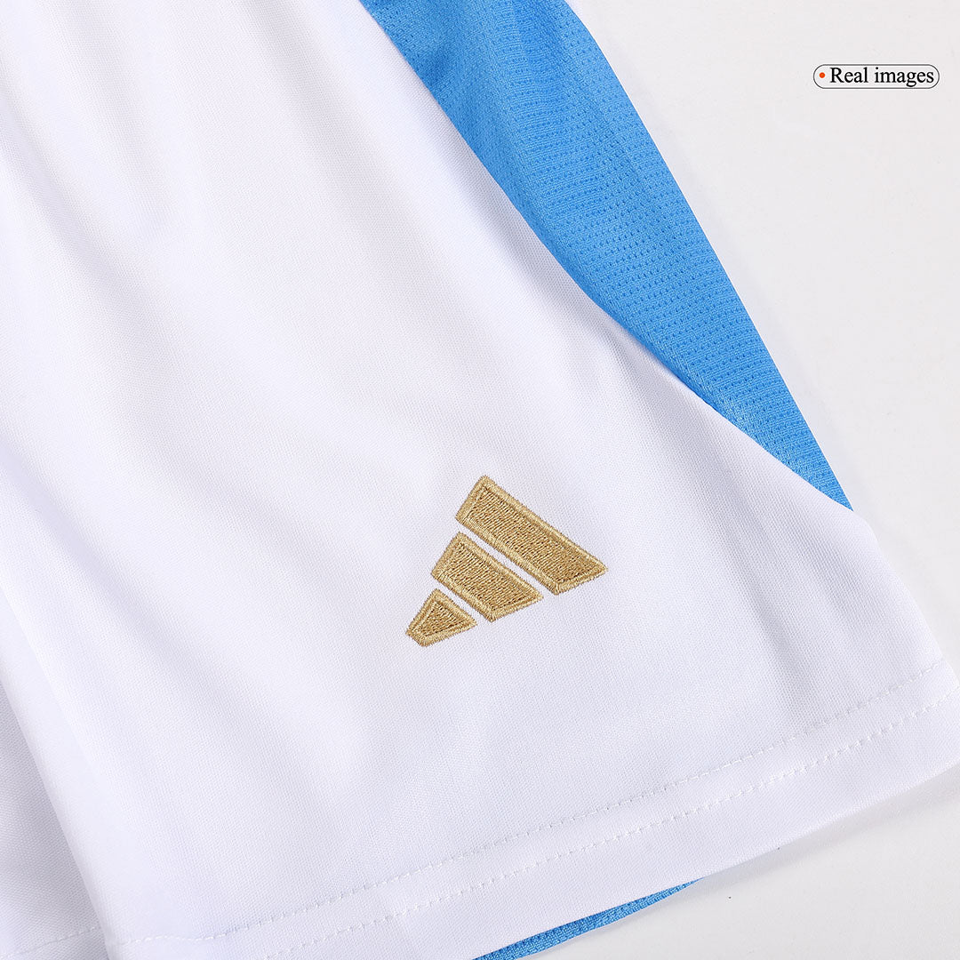 Kid's Argentina Home Jerseys Kit(Jersey+Shorts) 2024-The Jerseys Shop