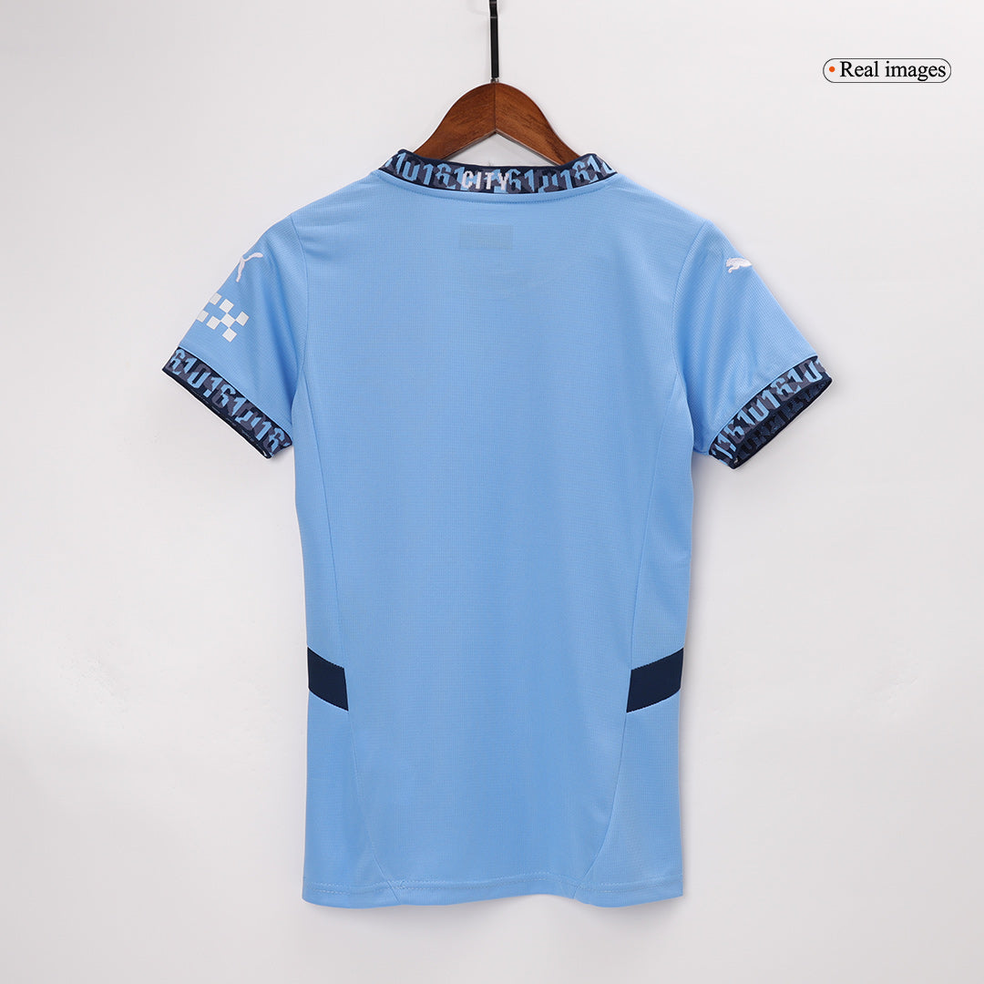Women's Manchester City Home Soccer Jersey 2024/25-The Jerseys Shop