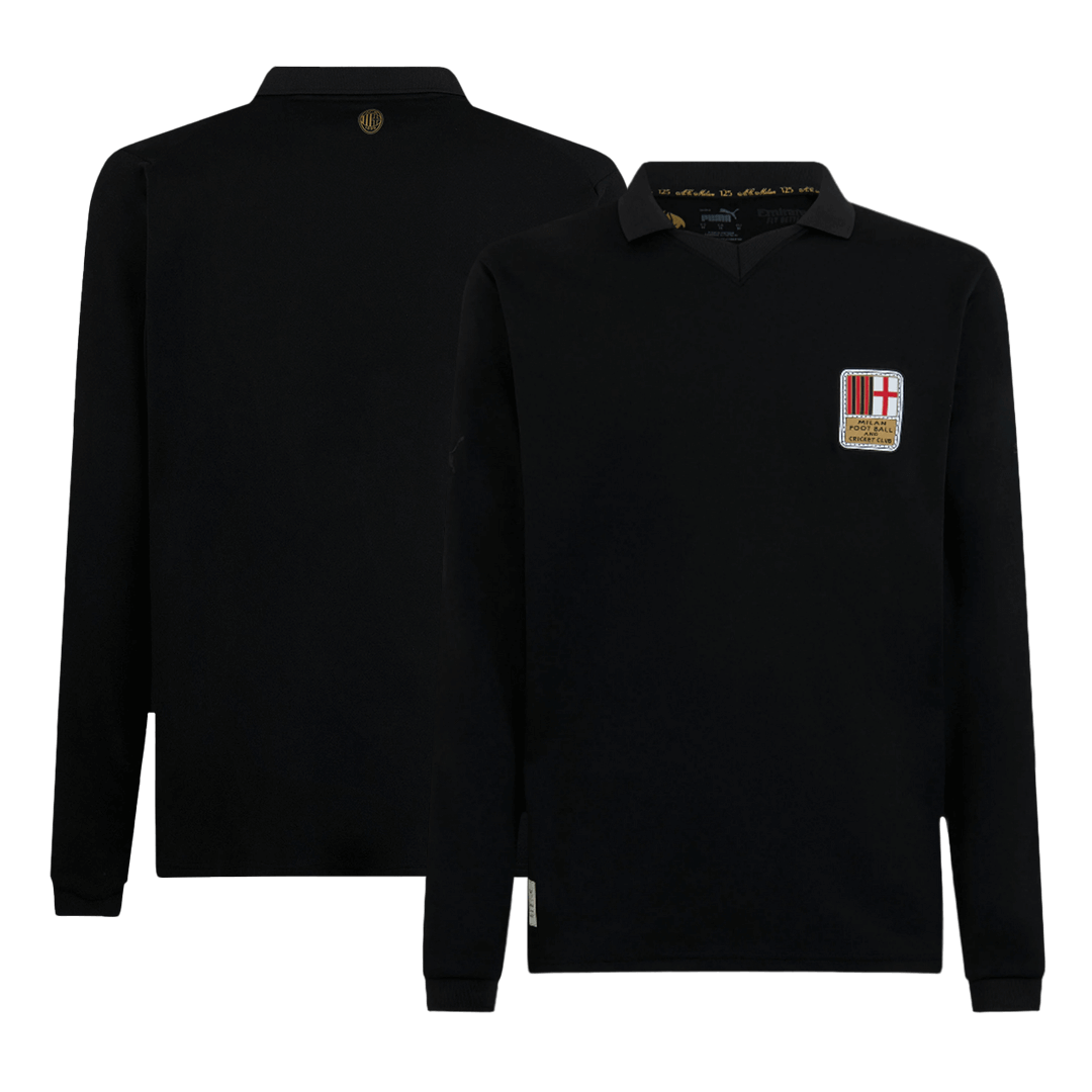 Men's AC Milan 125th Anniversary Goalkeeper Long Sleeve Soccer Jersey 2024/25-The Jerseys Shop