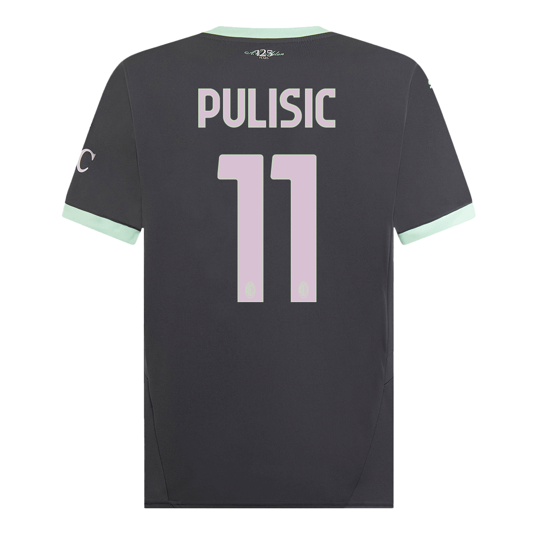 Men's AC Milan PULISIC #11 Third Away Soccer Jersey 2024/25-The Jerseys Shop