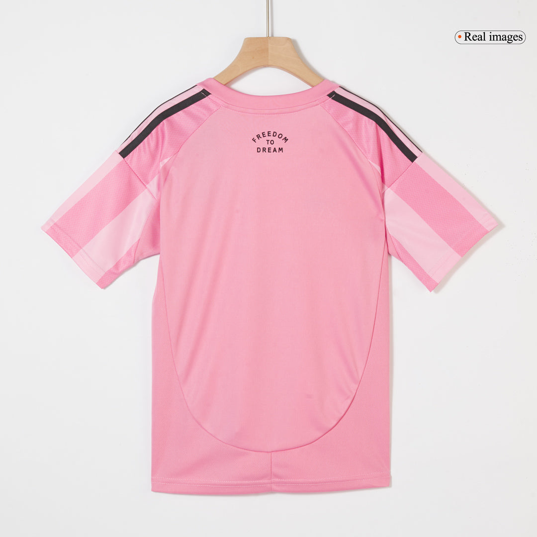 Kid's Inter Miami CF Home Jersey Kit(Jersey+Shorts) 2025-The Jerseys Shop