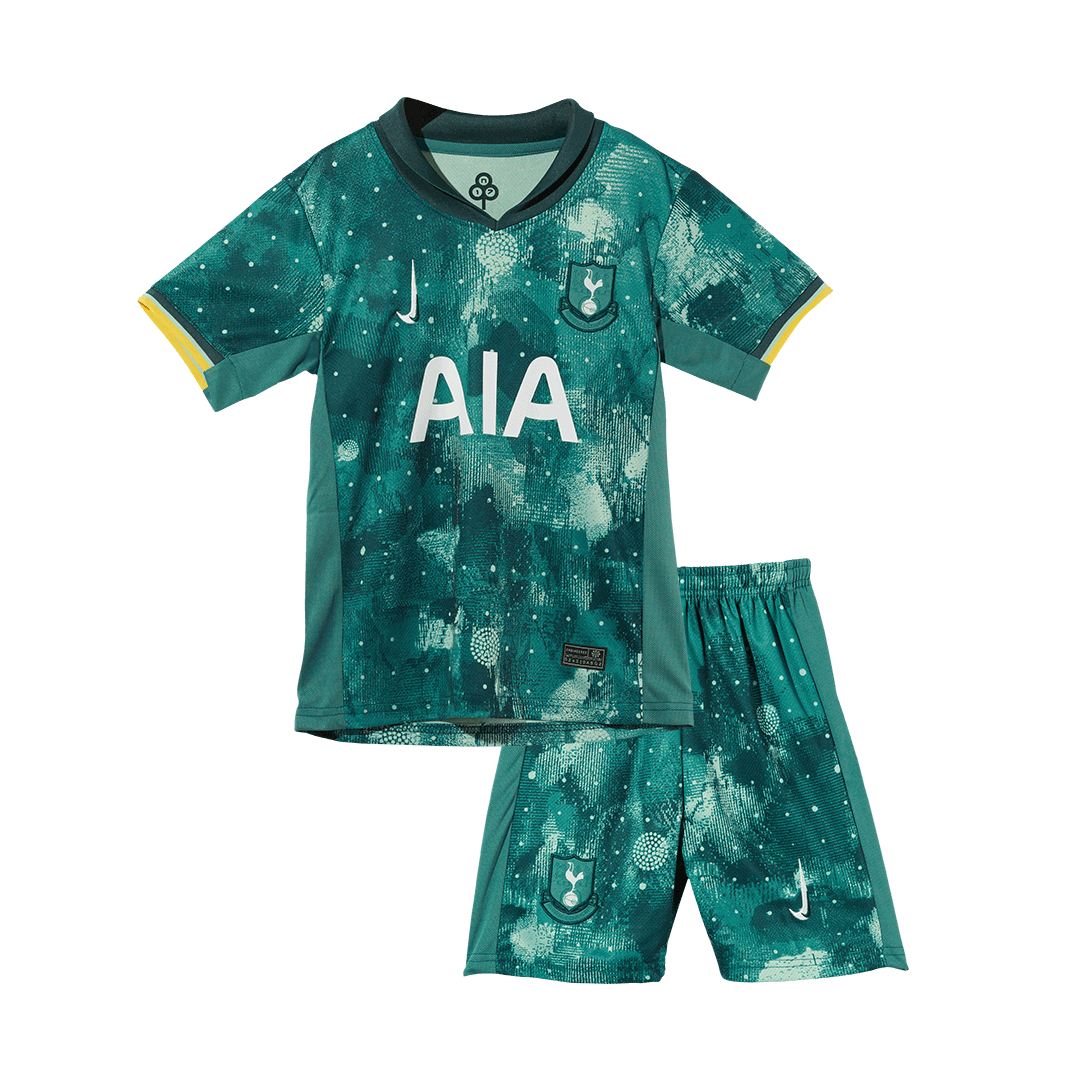 Kid's Tottenham Hotspur Third Away Jersey Kit(Jersey+Shorts) 2024/25-The Jerseys Shop