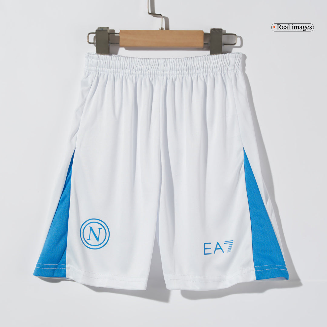 Kid's Napoli Home Jersey Kit(Jersey+Shorts) 2024/25-The Jerseys Shop