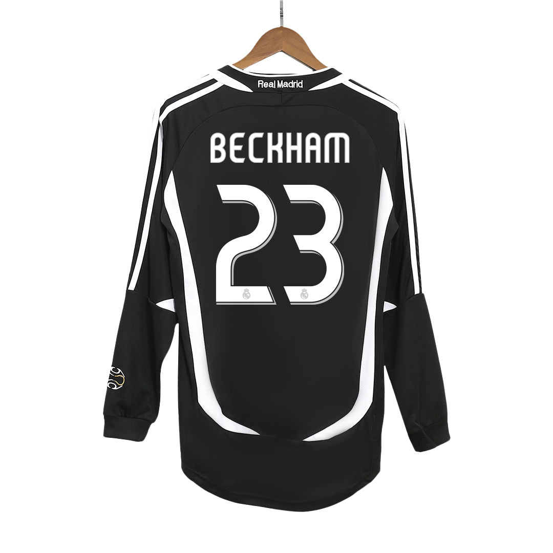 BECKHAM #23 Classic Real Madrid Away Long Sleeve Jersey 2006/07-The Jerseys Shop