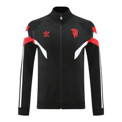 Manchester United Black Track Jacket 2024/25 For Adults-The Jerseys Shop