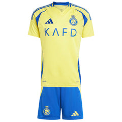 Kid's Al Nassr Home Jersey Kit(Jersey+Shorts) 2024/25-The Jerseys Shop