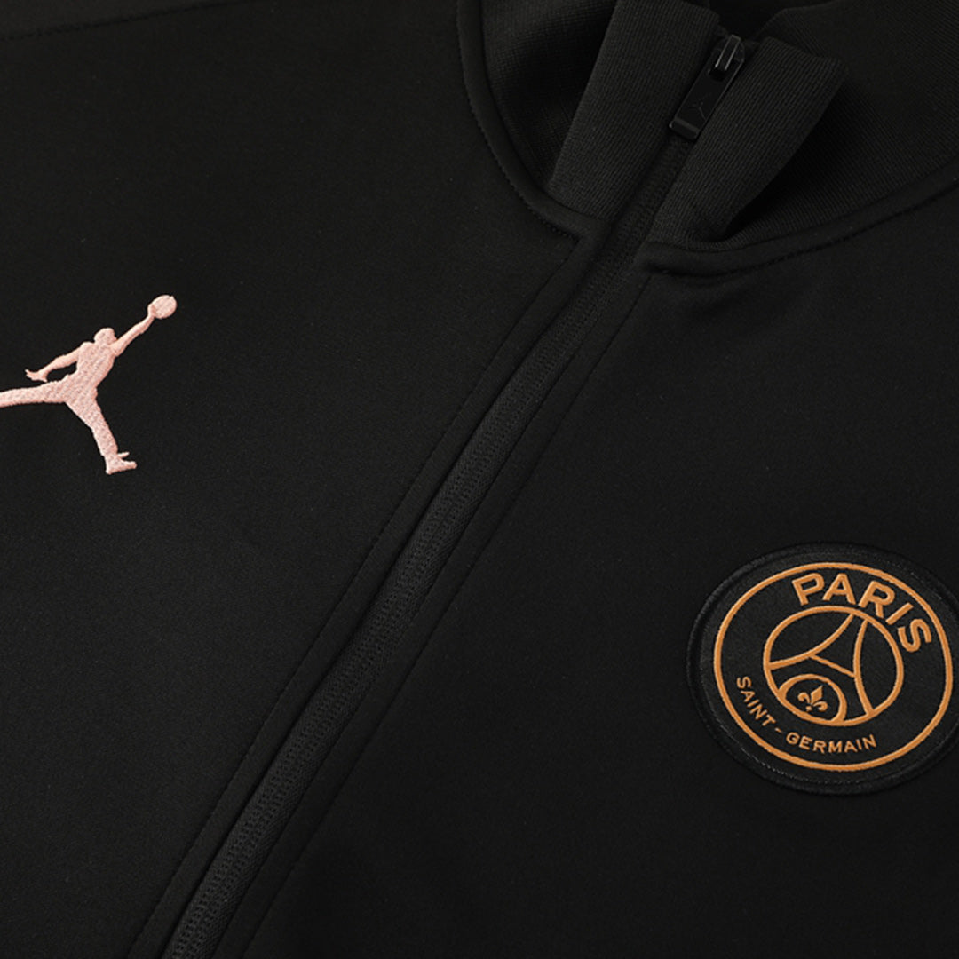 PSG Black Jacket Training Kit 2024/25 For Adults-The Jerseys Shop