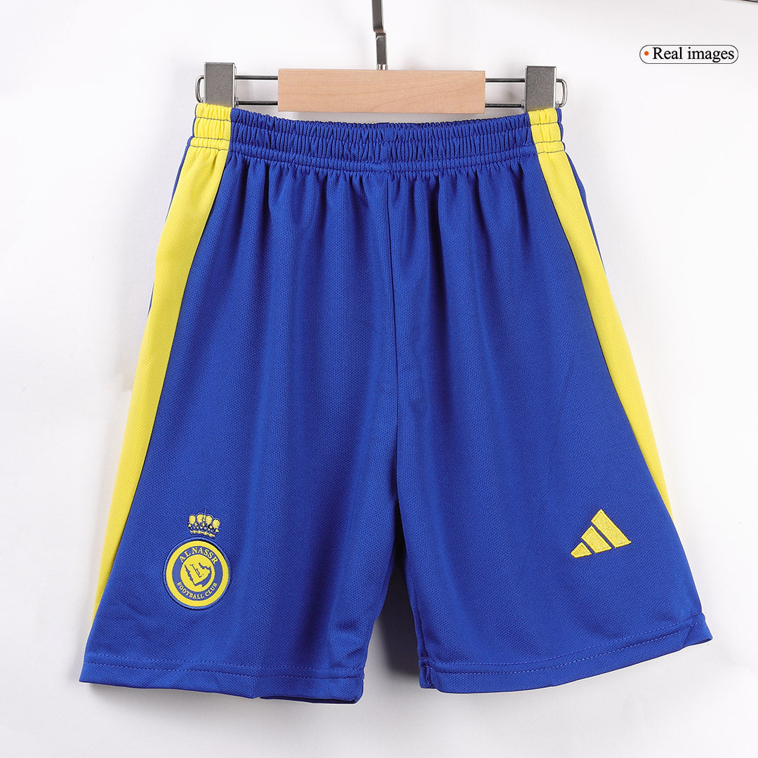 Kid's Al Nassr Home Jersey Kit(Jersey+Shorts) 2024/25-The Jerseys Shop