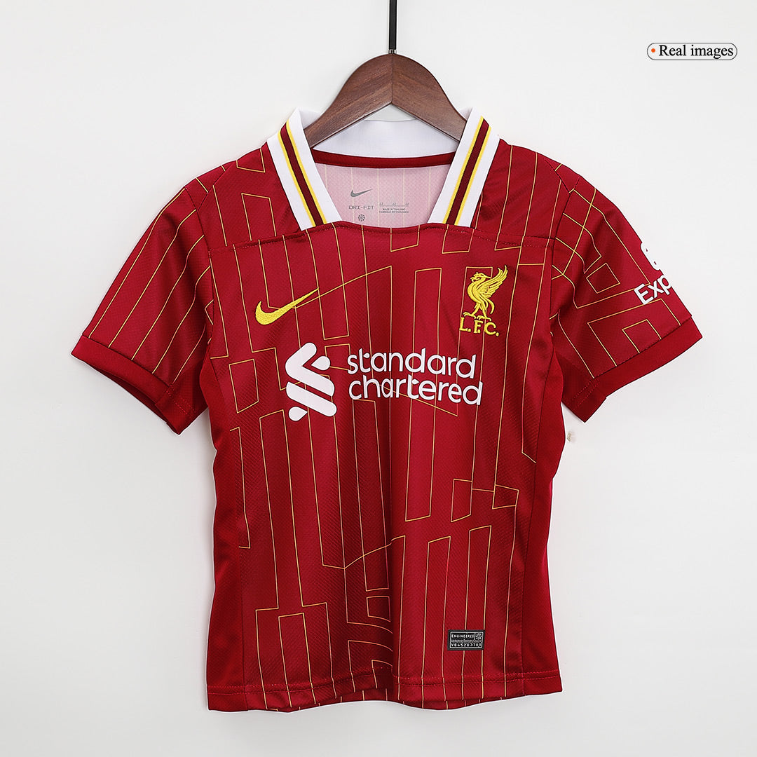 Kid's Liverpool Home Jerseys Kit(Jersey+Shorts) 2024/25-The Jerseys Shop