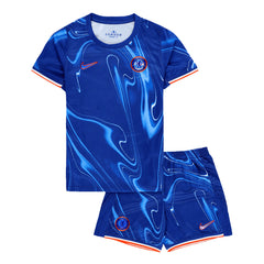 Kid's Chelsea Home Jerseys Kit(Jersey+Shorts) 2024/25-The Jerseys Shop
