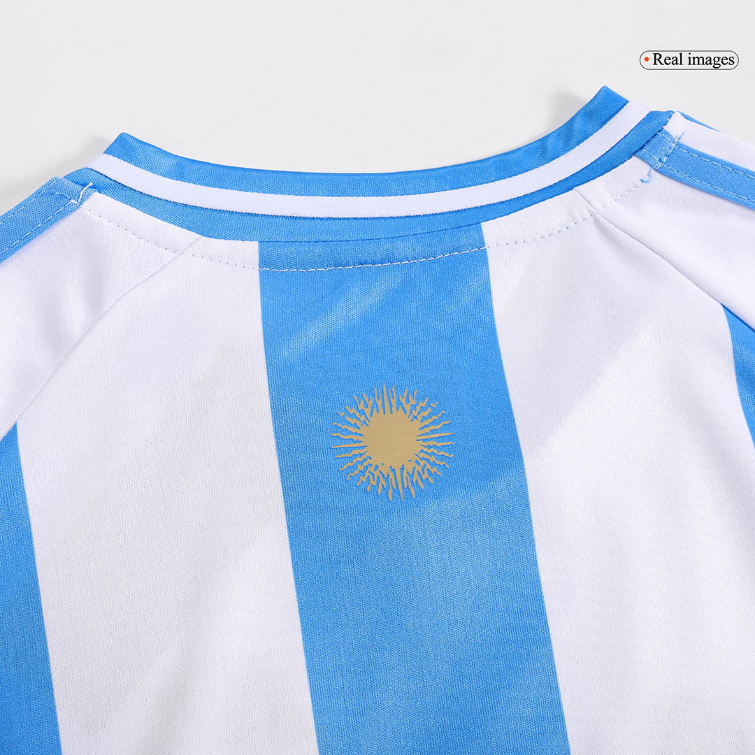 Kid's Argentina Home Jerseys Kit(Jersey+Shorts) 2024-The Jerseys Shop