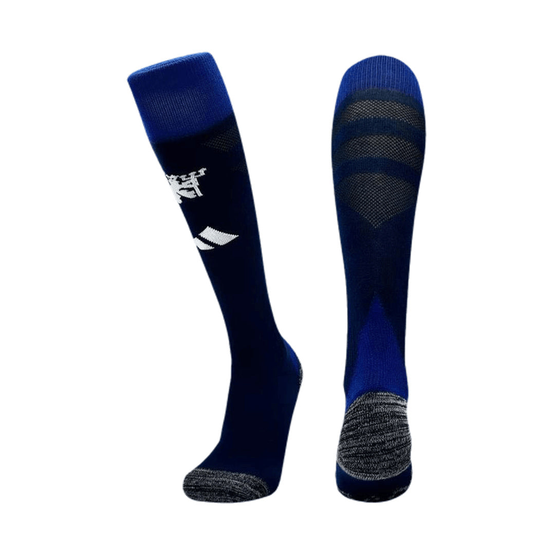 Kid's Manchester United Away Soccer Socks 2024/25-The Jerseys Shop