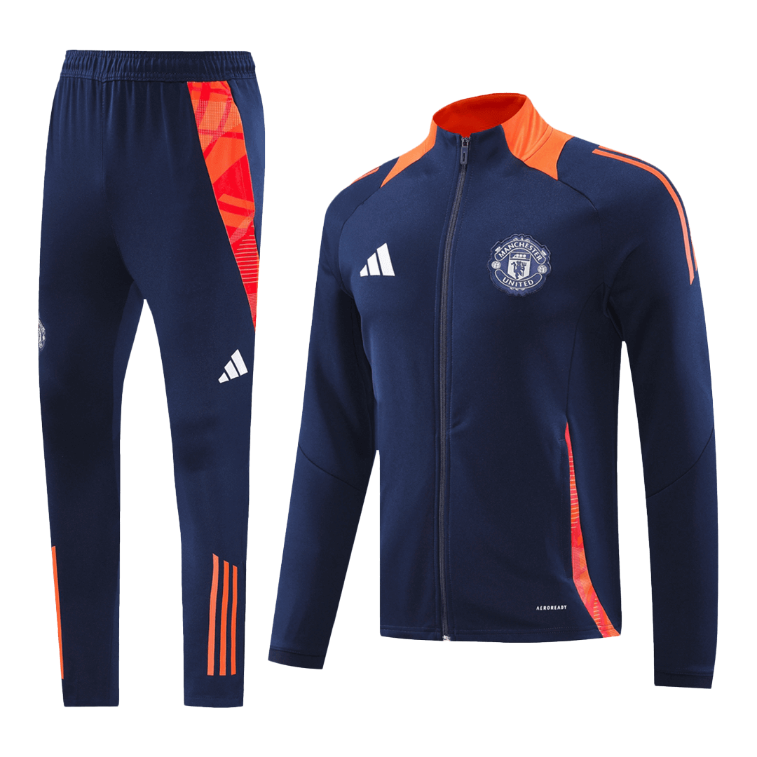 Manchester United Navy Jacket Training Kit 2024/25 For Adults-The Jerseys Shop
