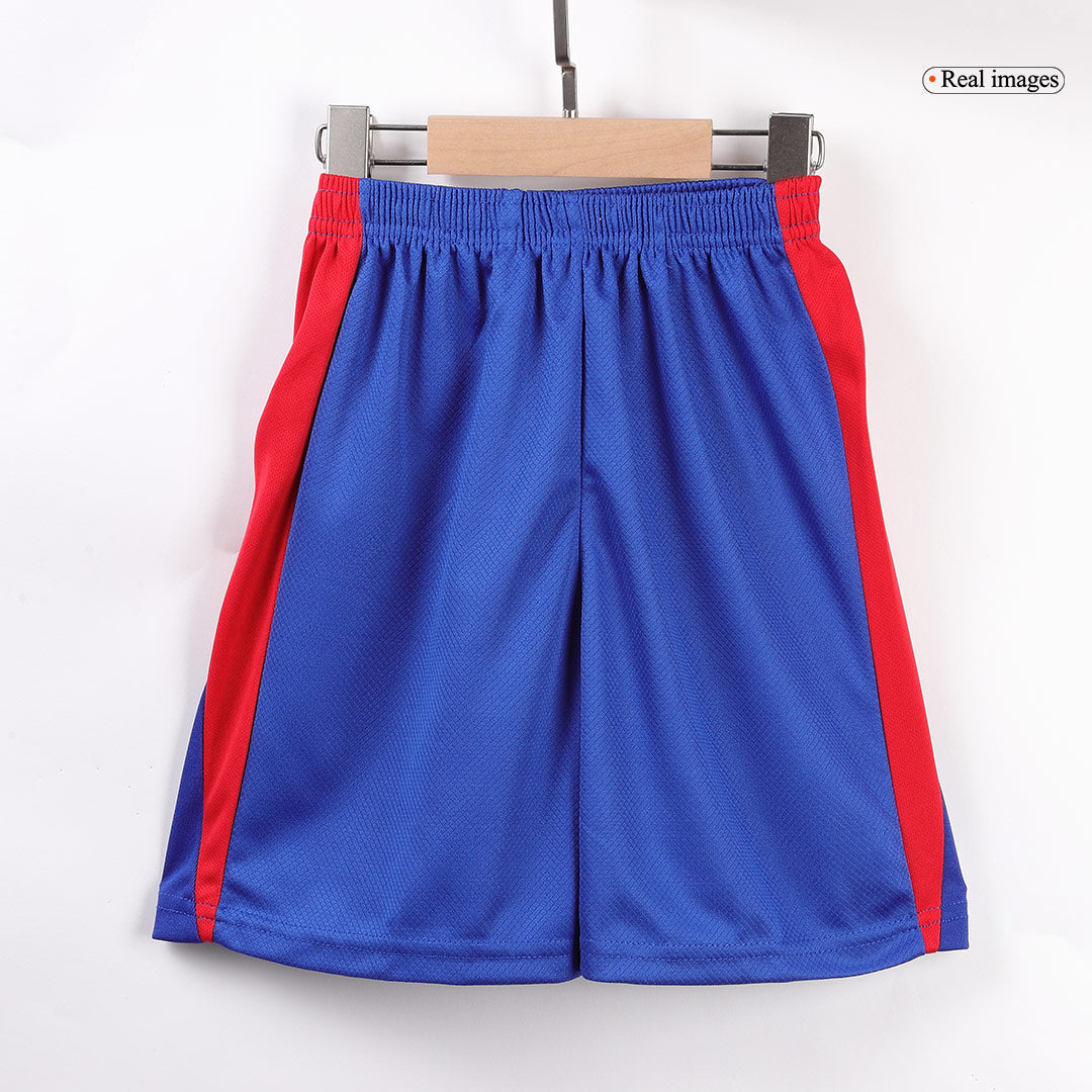 Kid's Atletico Madrid Home Jersey Kit(Jersey+Shorts) 2024/25-The Jerseys Shop