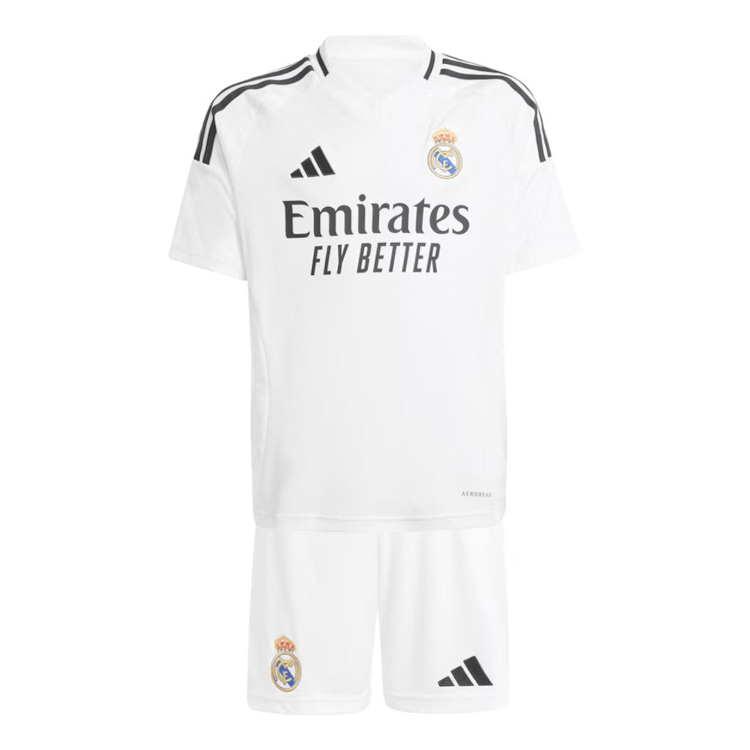 [Super Quality] Kid's Real Madrid Home Jerseys Kit(Jersey+Shorts) 2024/25-The Jerseys Shop
