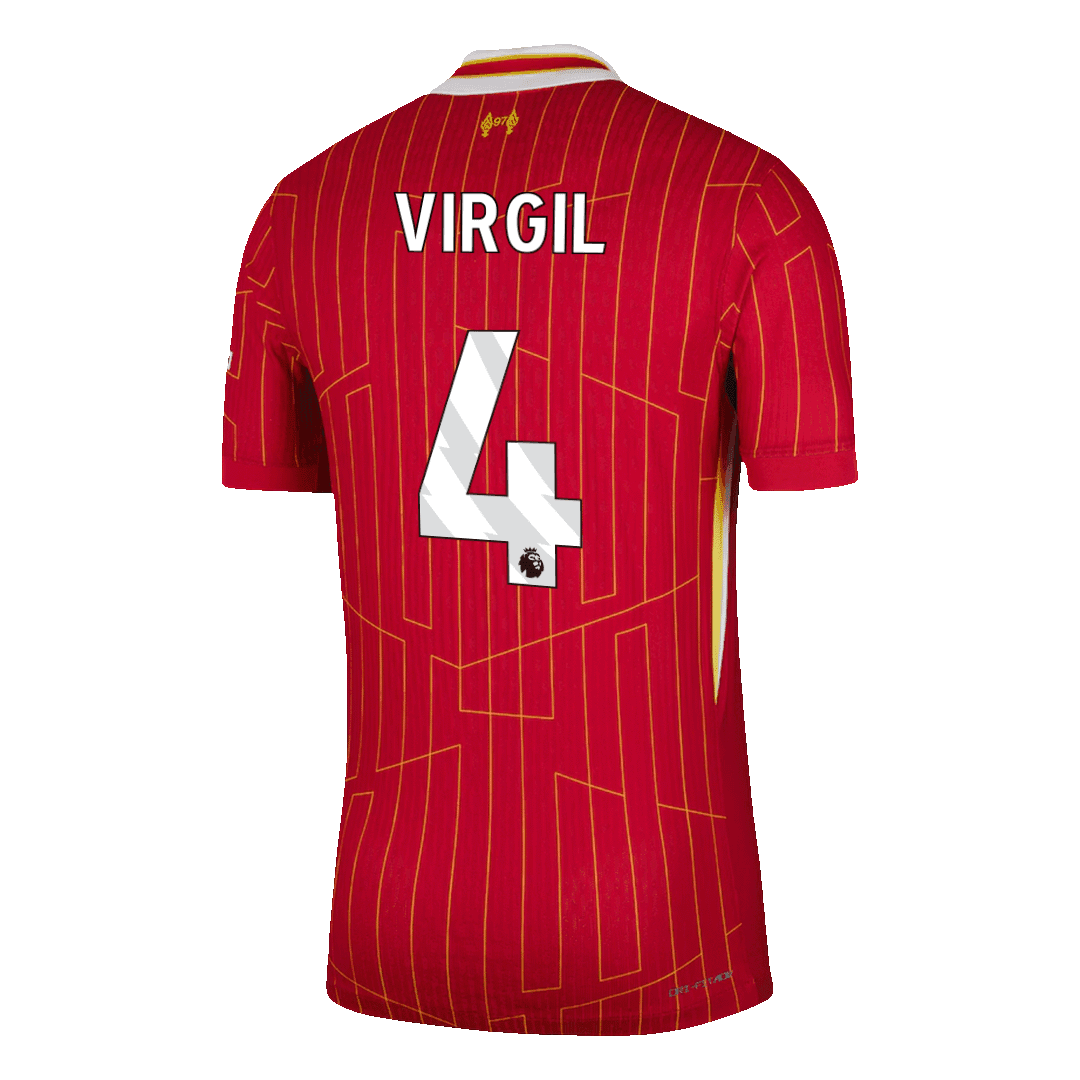 Liverpool VIRGIL #4 Home Match Jersey 2024/25-The Jerseys Shop