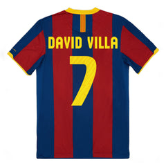 Barcelona DAVID VILLA #7 Home Retro Soccer Jersey 2010/11-The Jerseys Shop