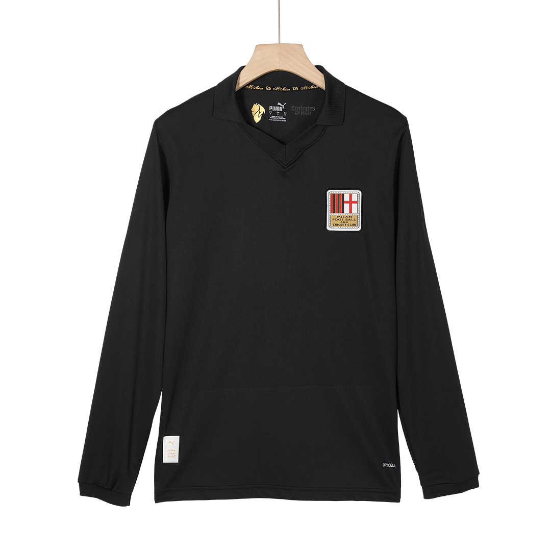 Men's AC Milan 125th Anniversary Goalkeeper Long Sleeve Soccer Jersey 2024/25-The Jerseys Shop
