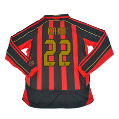 AC Milan KAKA' #22 Home Retro Long Sleeve Soccer Jersey 2006/07-The Jerseys Shop