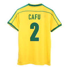 CAFU #2 Classic Brazil Home Jersey 1998-The Jerseys Shop