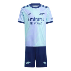 Kid's Arsenal Third Away Jersey Kit(Jersey+Shorts) 2024/25-The Jerseys Shop