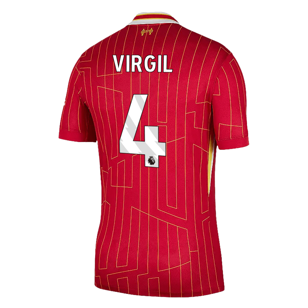 [Super Quality] Men's Liverpool VIRGIL #4 Home Soccer Jersey 2024/25-The Jerseys Shop