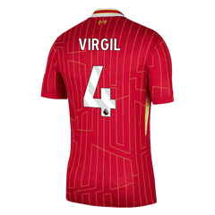 [Super Quality] Men's Liverpool VIRGIL #4 Home Soccer Jersey 2024/25-The Jerseys Shop