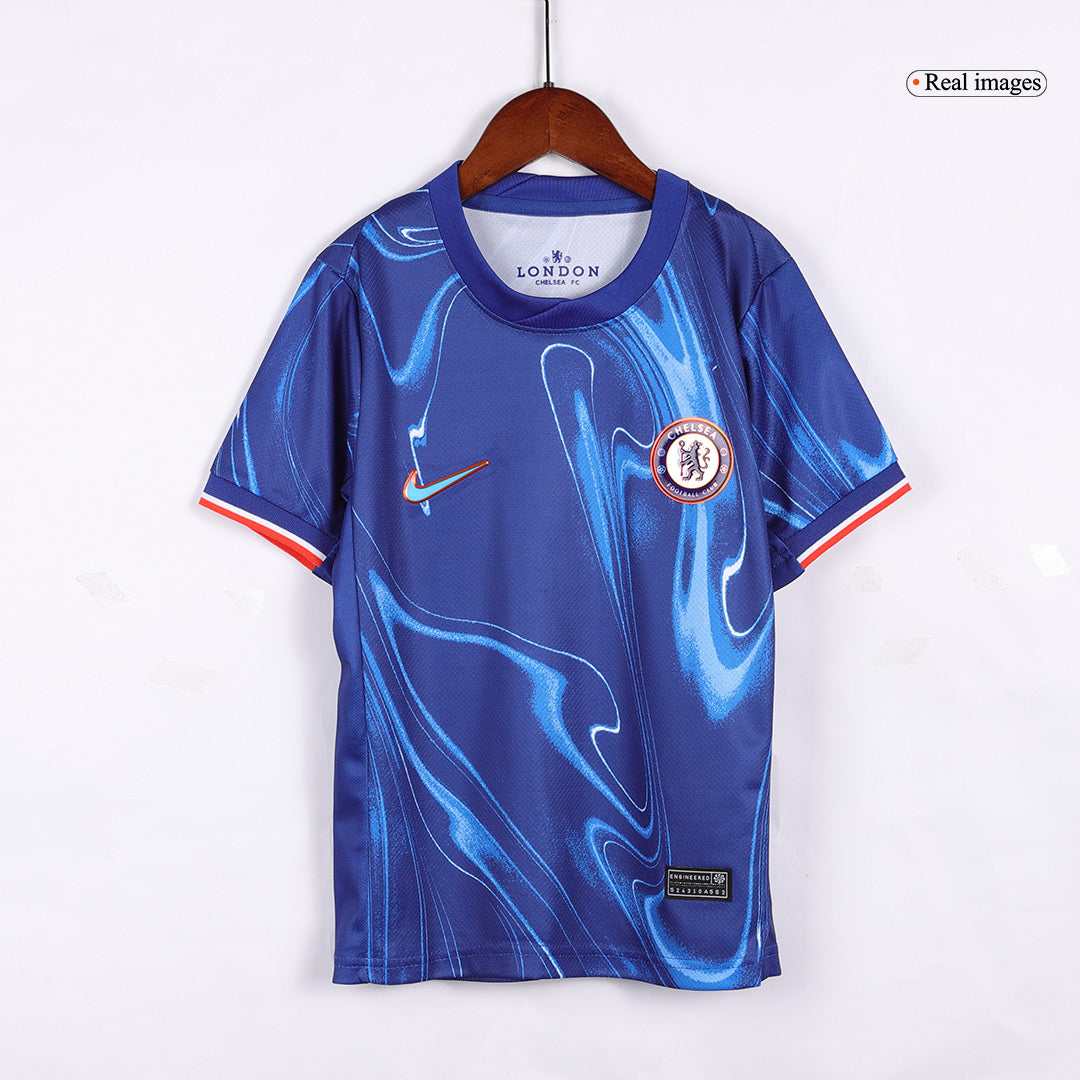 Kid's Chelsea Home Jerseys Kit(Jersey+Shorts) 2024/25-The Jerseys Shop