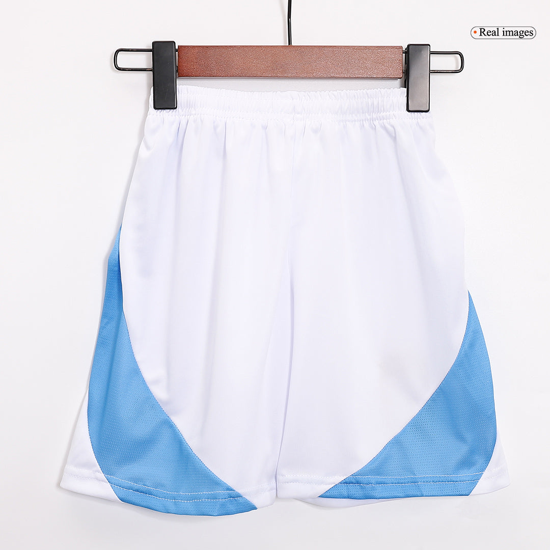 Kid's Argentina Home Jerseys Kit(Jersey+Shorts) 2024-The Jerseys Shop