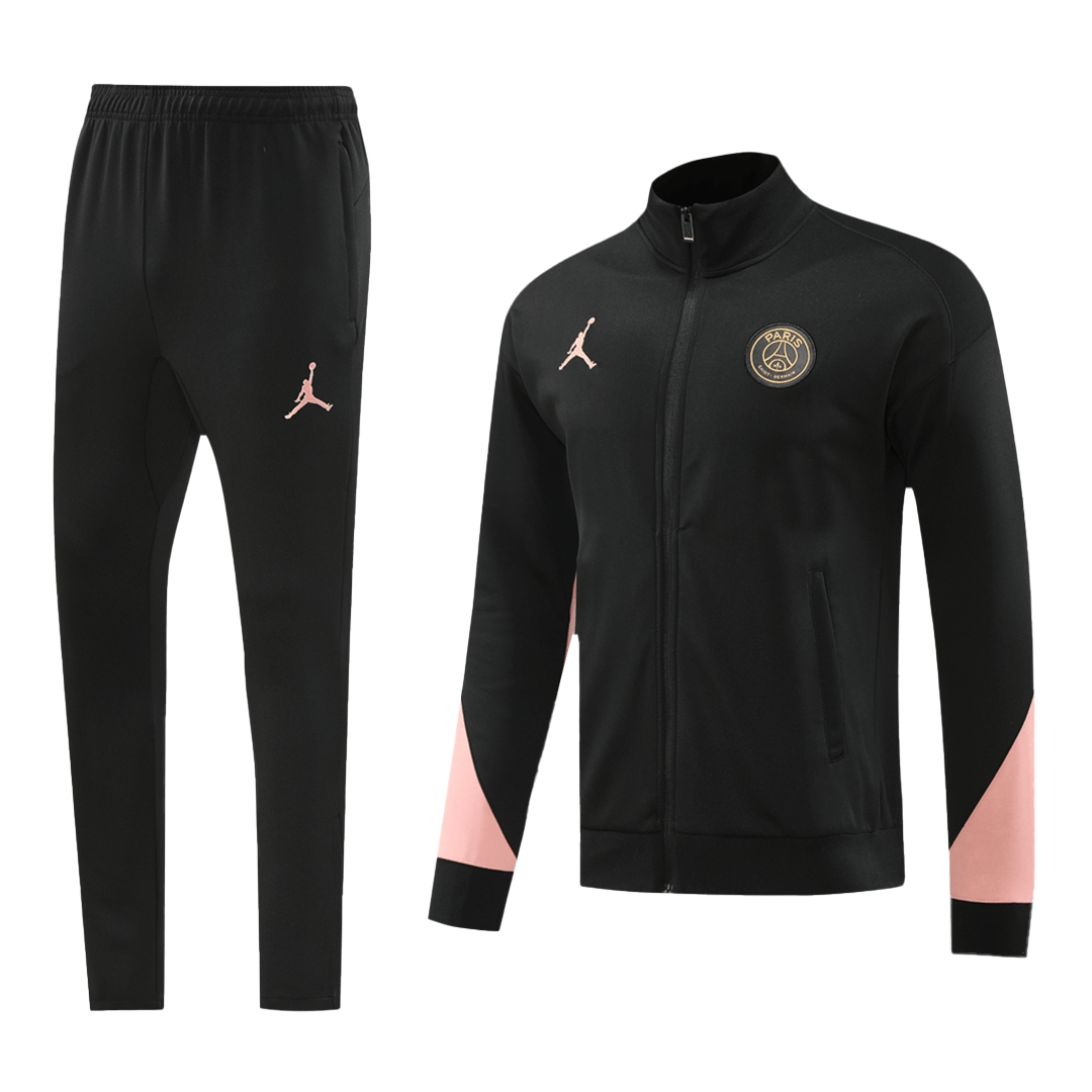 PSG Black Jacket Training Kit 2024/25 For Adults-The Jerseys Shop