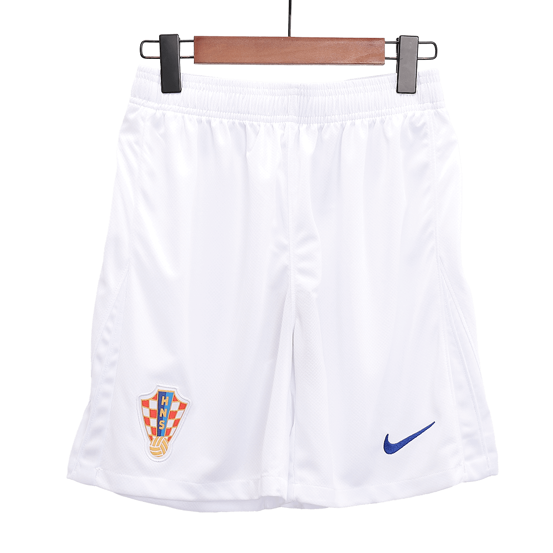 Croatia Home Soccer Shorts Euro 2024-The Jerseys Shop