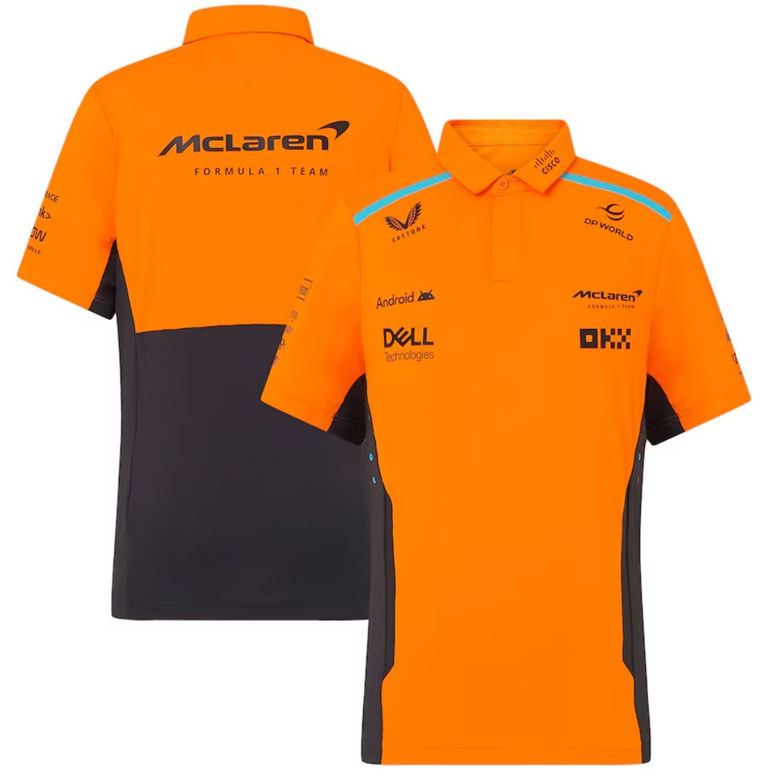 McLaren F1 Orange Team Polo Shirt 2024-The Jerseys Shop