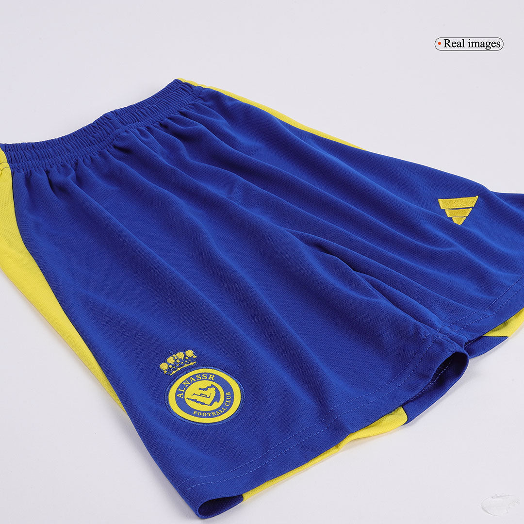 Kid's Al Nassr Home Jersey Kit(Jersey+Shorts) 2024/25-The Jerseys Shop
