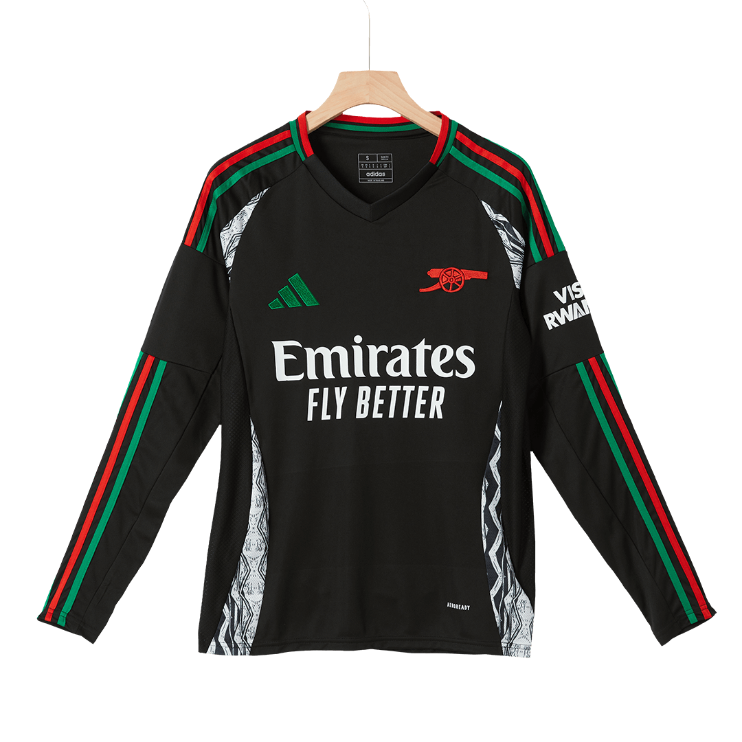 Men's Arsenal Away Long Sleeve Soccer Jersey 2024/25-The Jerseys Shop