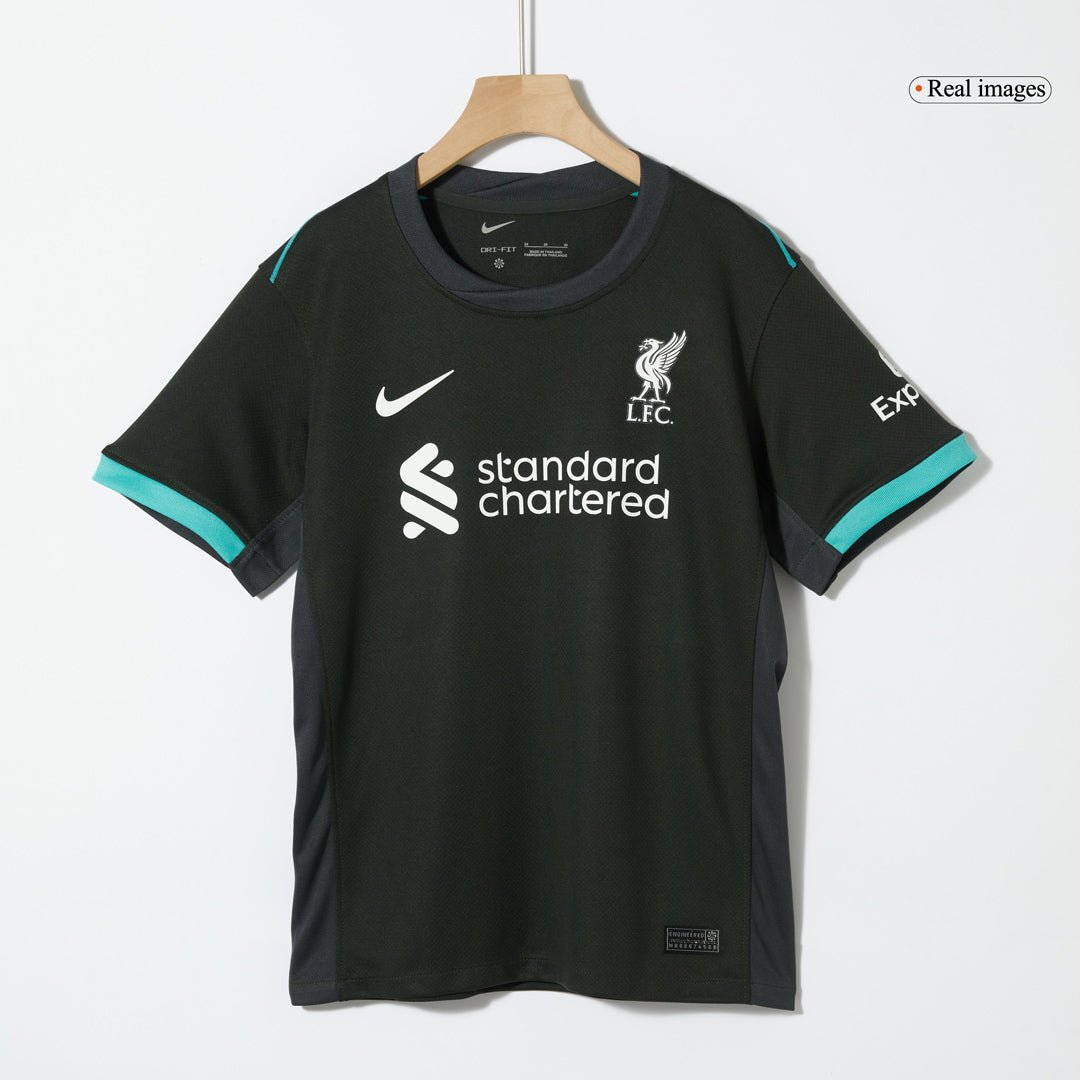 Kid's Liverpool Away Jerseys Kit(Jersey+Shorts) 2024/25-The Jerseys Shop