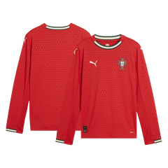 Men's Portugal Home Long Sleeve Soccer Jersey 2025-The Jerseys Shop