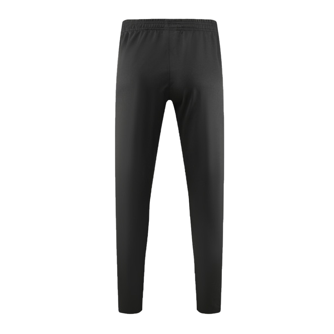 Barcelona 1/4 Zip Black Tracksuit Kit(Top+Pants) 2024/25 for Adults-The Jerseys Shop
