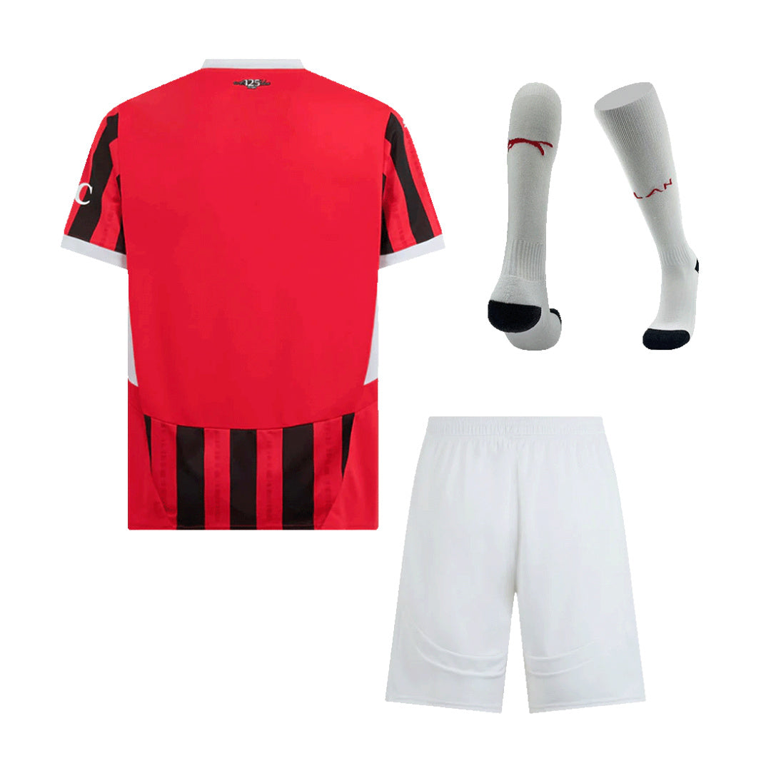 Men's AC Milan Home Jersey Full Kit 2024/25-The Jerseys Shop
