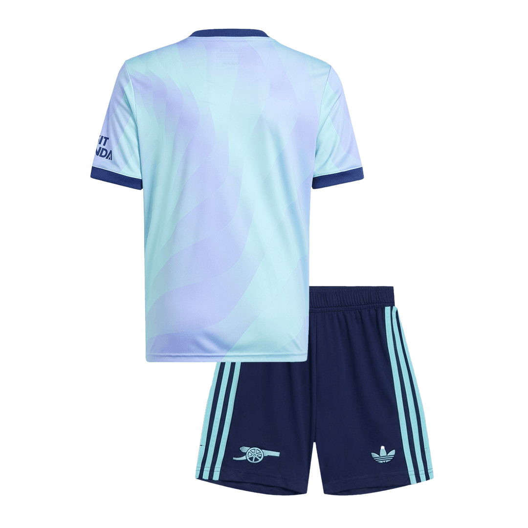 Kid's Arsenal Third Away Jersey Kit(Jersey+Shorts) 2024/25-The Jerseys Shop