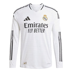Real Madrid Home Long Sleeve Match Jersey 2024/25-The Jerseys Shop