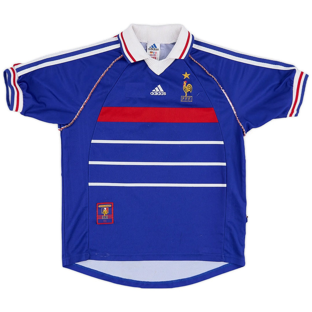 France ZIDANE #10 Home Retro Soccer Jersey 1998-The Jerseys Shop