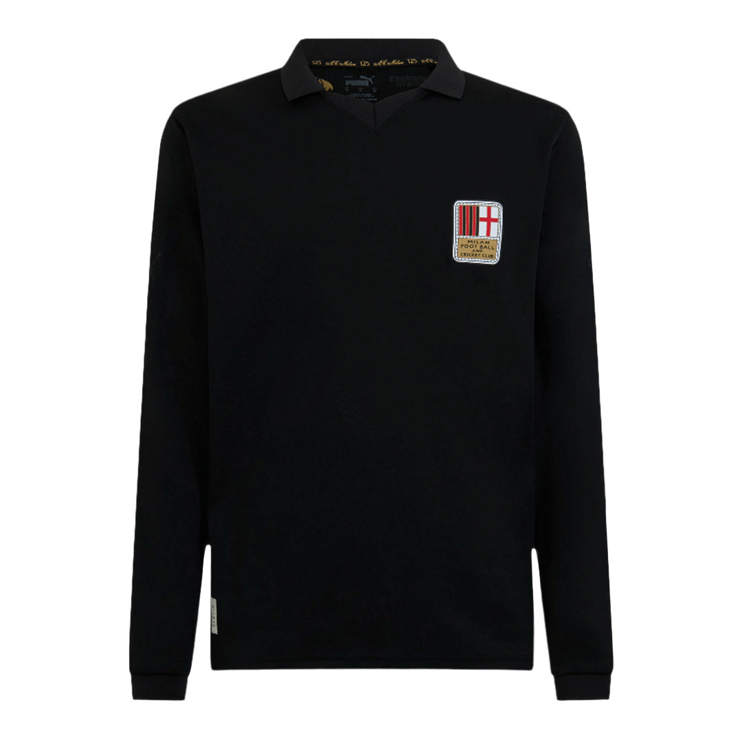 Men's AC Milan 125th Anniversary Goalkeeper Long Sleeve Soccer Jersey 2024/25-The Jerseys Shop