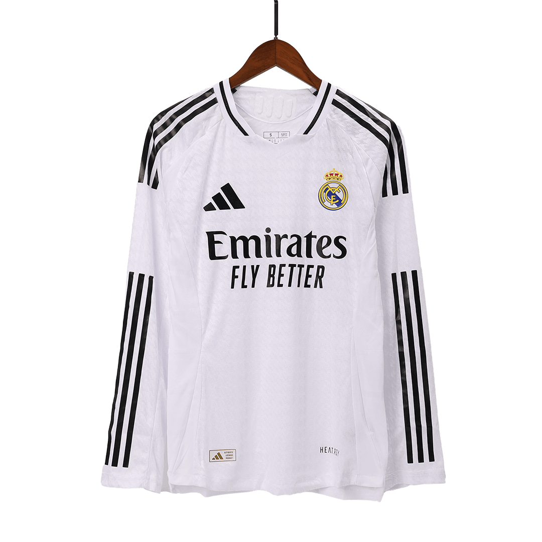 Real Madrid Home Long Sleeve Match Jersey 2024/25-The Jerseys Shop