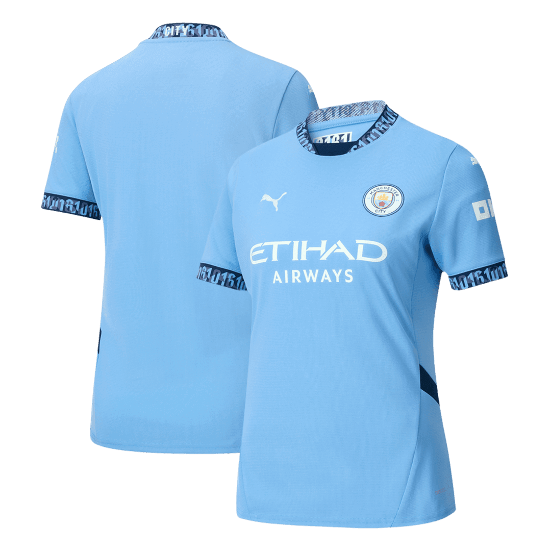 Women's Manchester City Home Soccer Jersey 2024/25-The Jerseys Shop