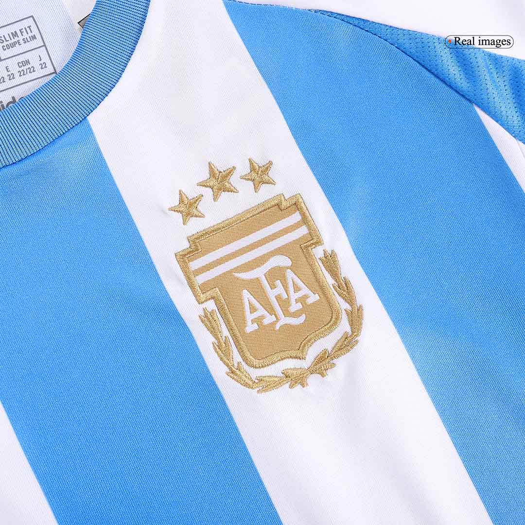 Kid's Argentina Home Jerseys Kit(Jersey+Shorts) 2024-The Jerseys Shop