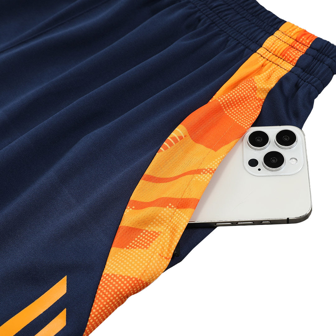 Real Madrid Pre-Match Blue Sleeveless Training Kit 2024/25 For Adults-The Jerseys Shop
