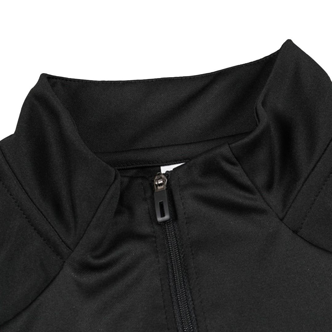 Kid's Arsenal Black Zipper Tracksuit 2024/25-The Jerseys Shop